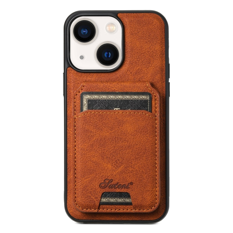 Suteni H16 Litchi Texture Leather Detachable Wallet Back Phone Case
