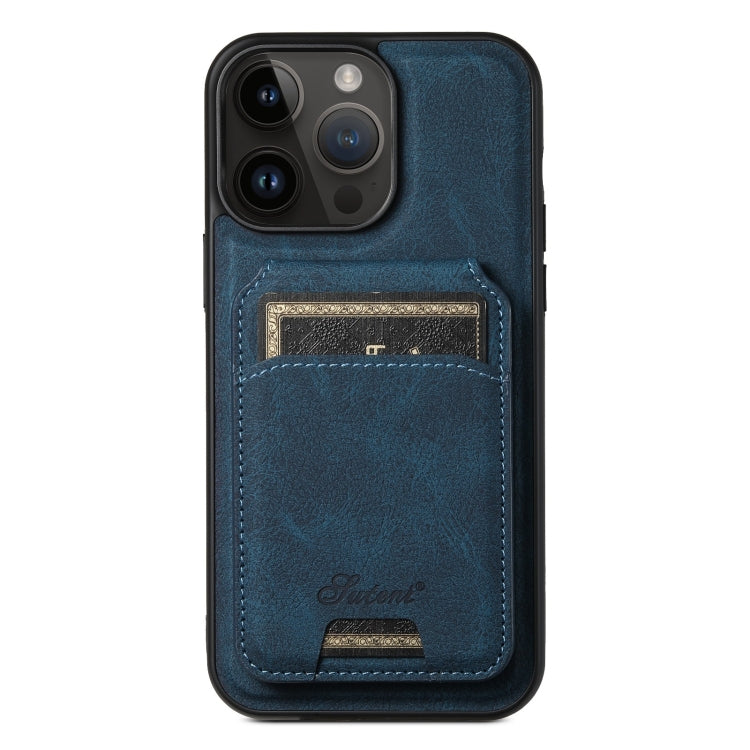 Suteni H16 Litchi Texture Leather Detachable Wallet Back Phone Case