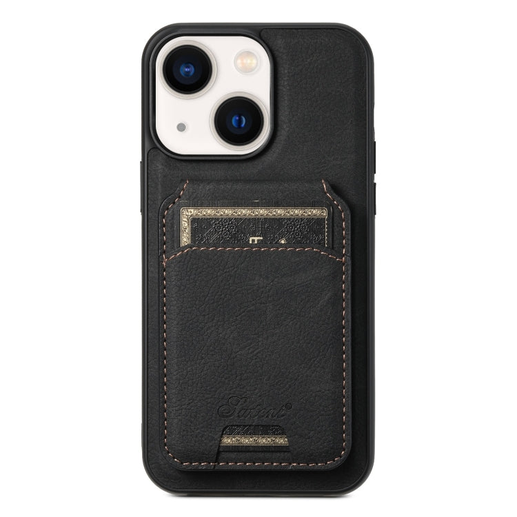 Suteni H16 Litchi Texture Leather Detachable Wallet Back Phone Case