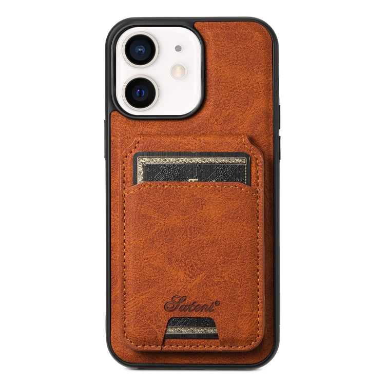 Suteni H16 Litchi Texture Leather Detachable Wallet Back Phone Case