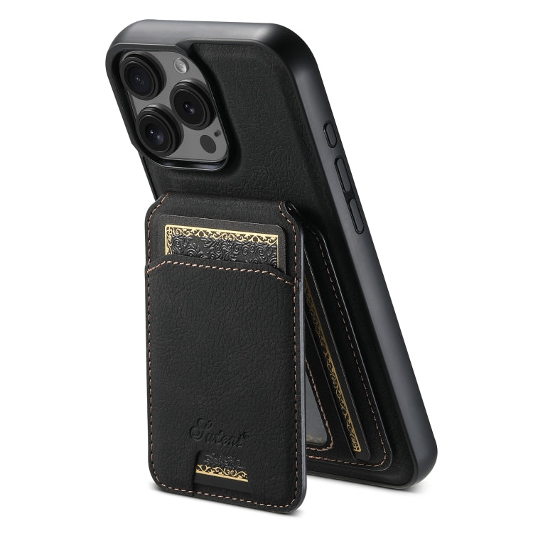 Suteni H16 Litchi Texture Leather Detachable Wallet Back Phone Case
