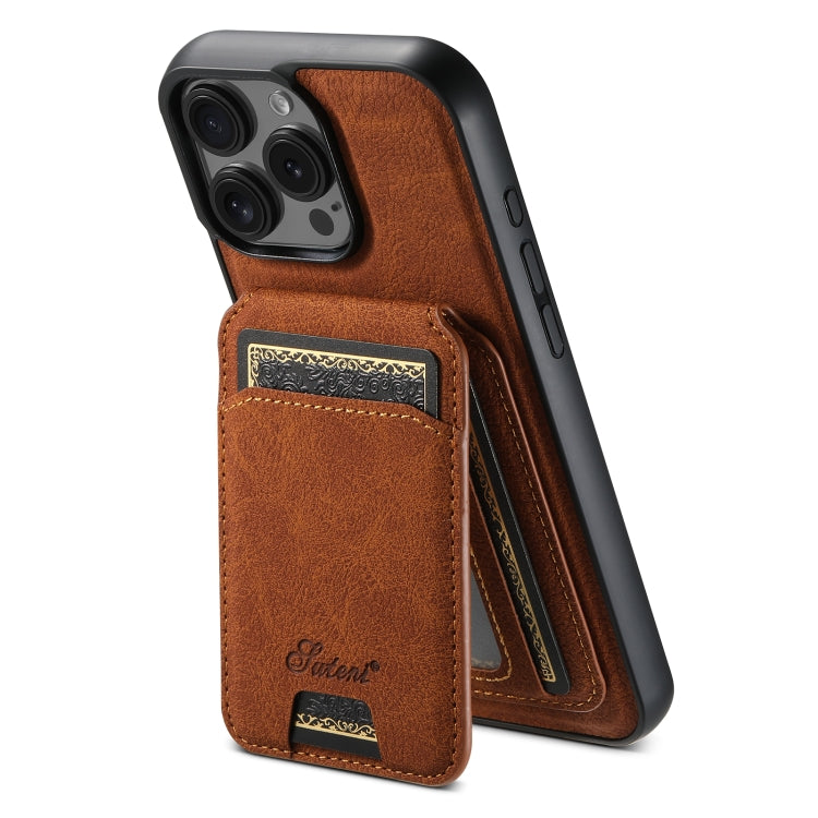 Suteni H16 Litchi Texture Leather Detachable Wallet Back Phone Case