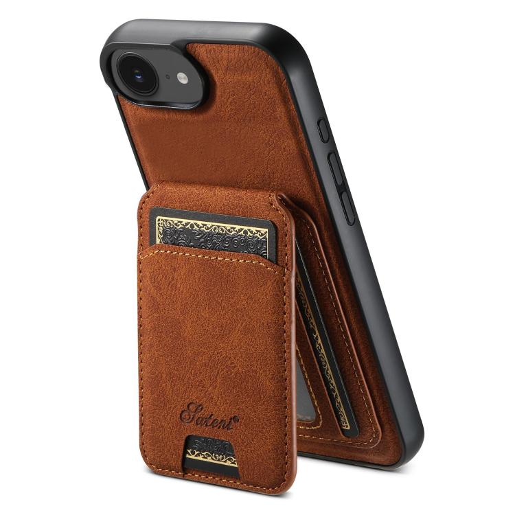 Suteni H16 Litchi Texture Leather Detachable Wallet Back Phone Case