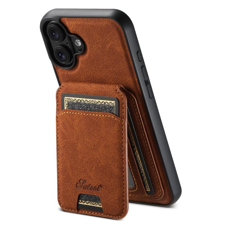 Suteni H16 Litchi Texture Leather Detachable Wallet Back Phone Case