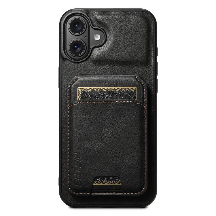 Suteni H02 Leather Wallet Stand Back Phone Case