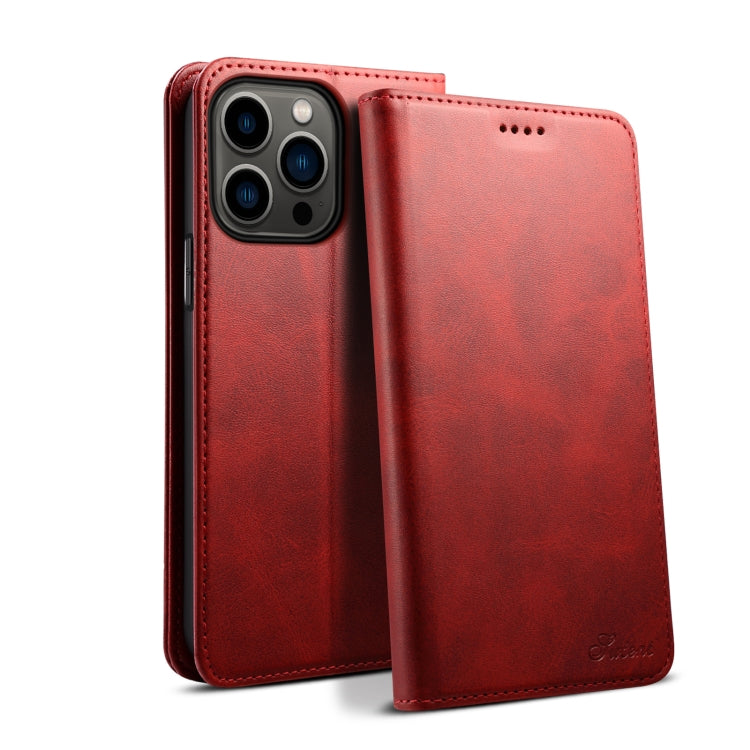 Suteni Calf Texture Horizontal Flip Leather Phone Case