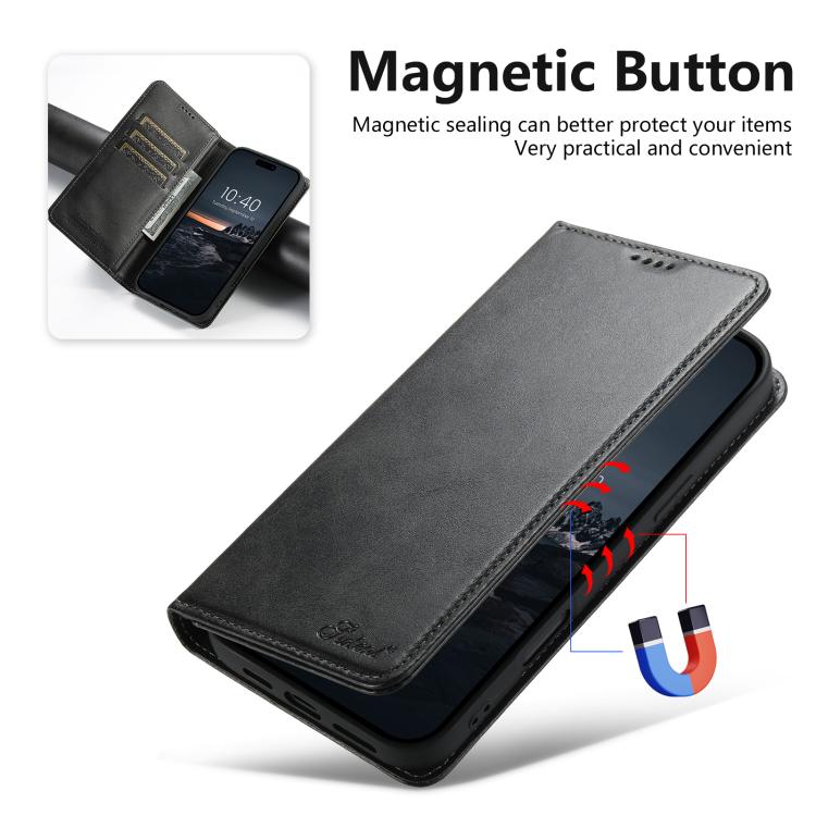 Suteni Calf Texture Horizontal Flip Leather Phone Case