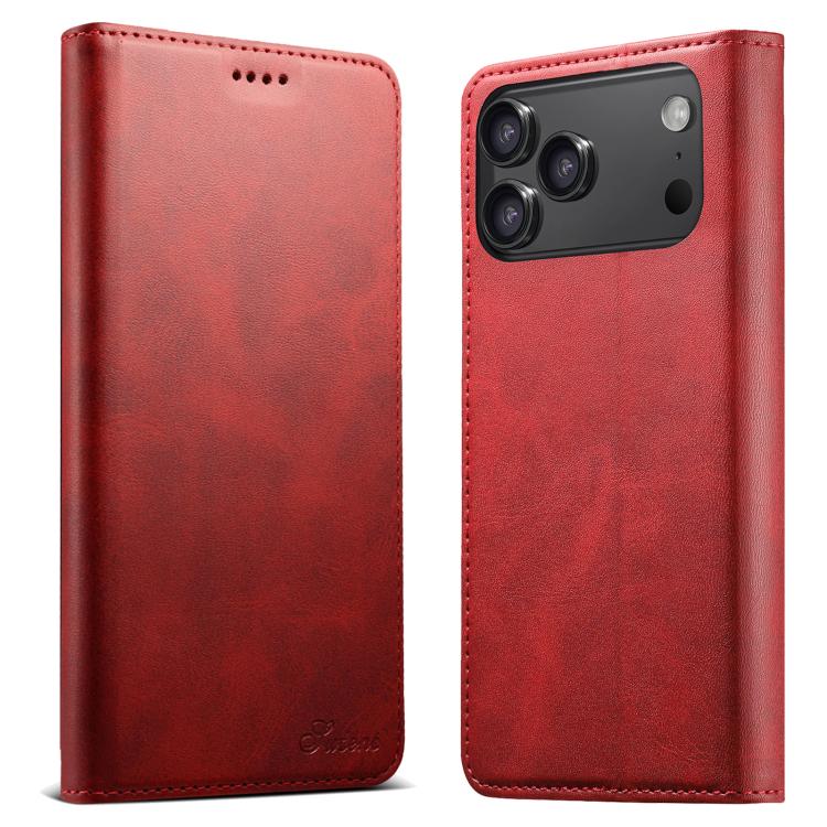 Suteni Calf Texture Horizontal Flip Leather Phone Case