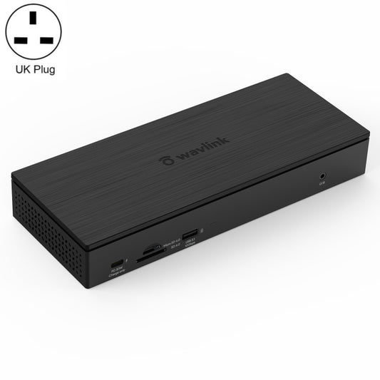 WAVLINK UG69PD10 Hub de station d'accueil USB-C vers HD Type-C avec transfert AV 4K/5K vers 4 écrans, prise US, prise UK, prise EU, prise AU