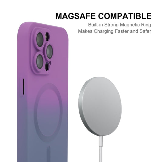 ENKAY Hat-Prince MagSafe Regenbogen-Farbverlauf Silikon-Handyhülle mit Objektivfolie, für iPhone 13 Pro Max, für iPhone 13 Pro, für iPhone 13