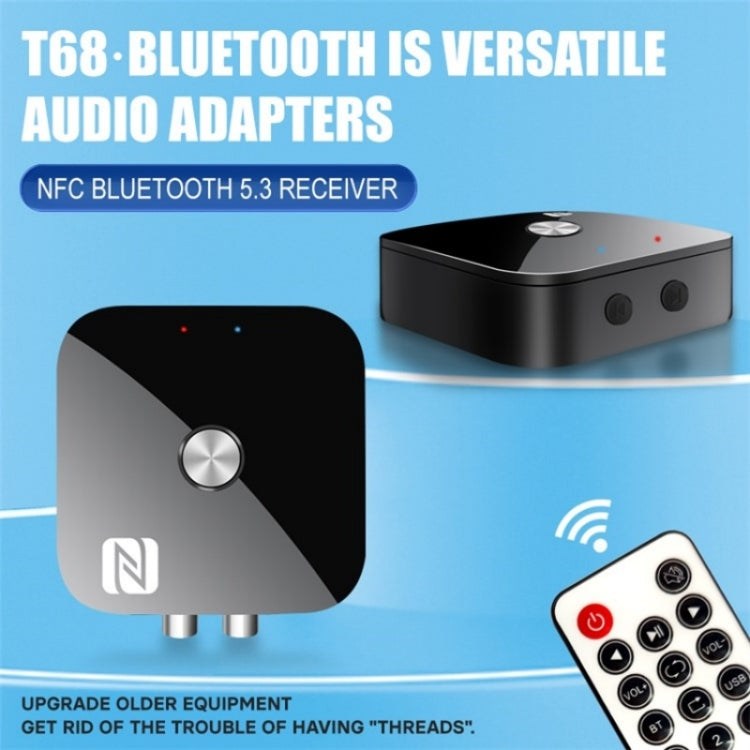 T68 3.5mm / RCA Vintage Audio Amplifier Wireless Bluetooth NFC Audio Adapter, T68
