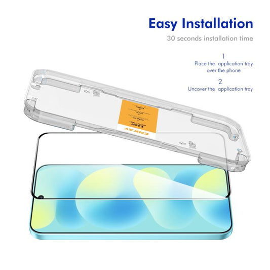 ENKAY Easy Install High Alumina Silizium Vollglasfolie, Für Huawei nova 16 Pro / Ultra, Für Huawei nova 16 / 16z, Für Huawei nova 14, Für Huawei Enjoy 80, Für Huawei nova 13i, Für Huawei Mate 70, Für Huawei Pura 70, Für Huawei nova 12 Lite