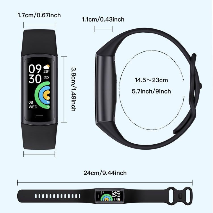 C68L IP67 Waterproof Smart Bracelet Sport Fitness Tracker