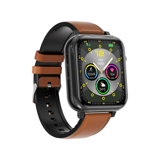 G18 1.83 inch Color Screen Smart Watch Leather Strap, Support Noninvasive Blood Sugar / Uric Acid