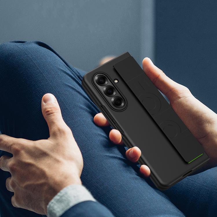 Skin Elastic Wrist Grip Back Cover Phone Case, For Samsung Galaxy Z Fold7 5G, For Samsung Galaxy Z Fold6 5G
