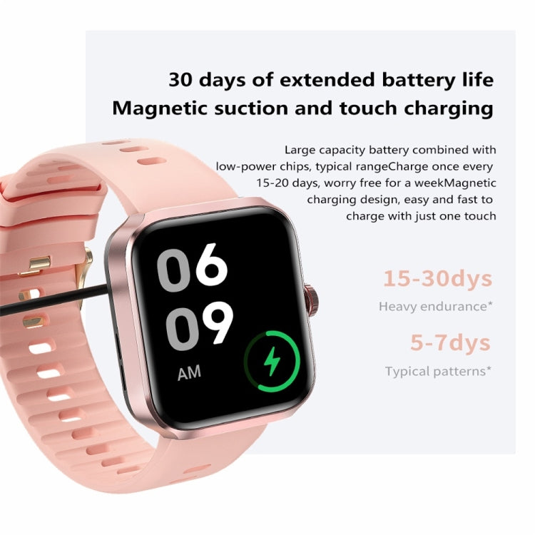 Montre intelligente NX22 avec écran couleur 1,78 pouce, prise en charge des appels Bluetooth / surveillance de la santé