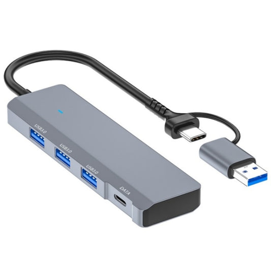 ADS-309D USB / Type-C to 3  x USB 3.0 + Type-C Data Port Expansion Hub Adapter, ADS-309D