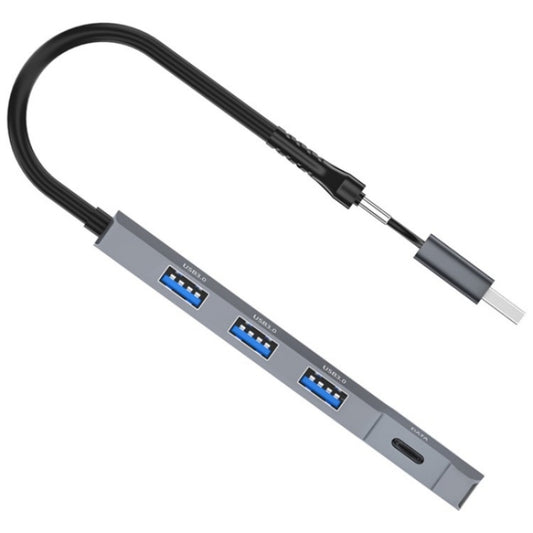 ADS-309D USB / Type-C to 3  x USB 3.0 + Type-C Data Port Expansion Hub Adapter, ADS-309D