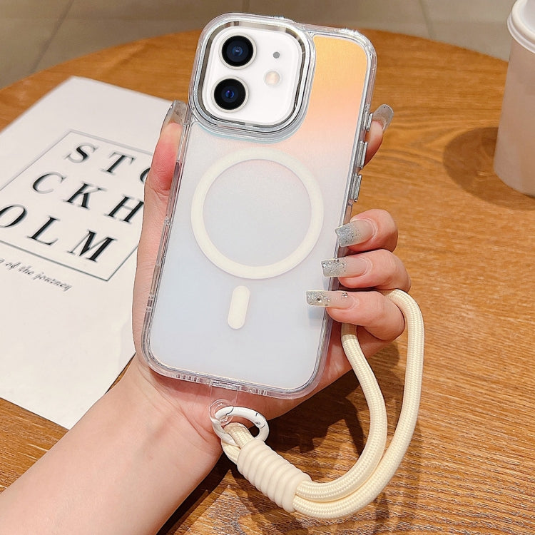 Bright Shadow Magsafe Discoloration Phone Case with Wrist Strap
