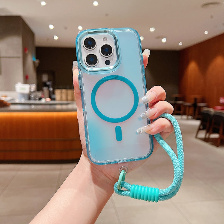 Bright Shadow Magsafe Discoloration Phone Case with Wrist Strap