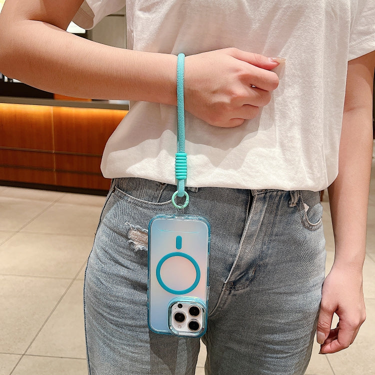 Bright Shadow Magsafe Discoloration Phone Case with Wrist Strap
