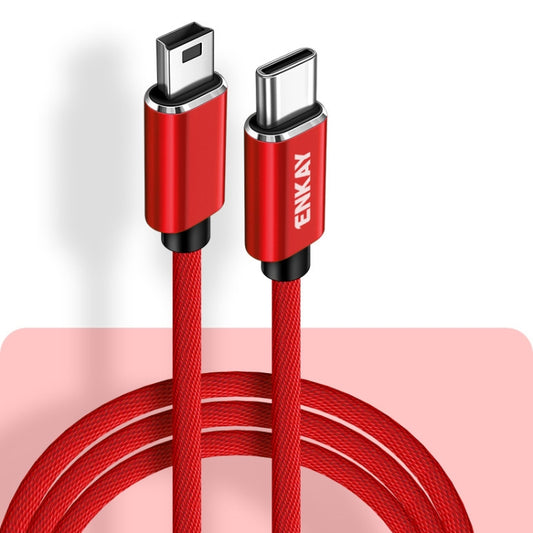 Câble de données et de charge ENKAY ENK-CB169USB C / Type-C vers Mini USB 2.0, longueur 1m