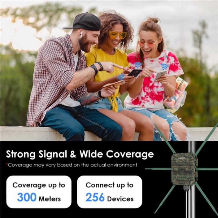 WAVLINK WN588HX3 AX3000 Outdoor WiFi Extender with 6 Antennas Dual Band WiFi Repeater