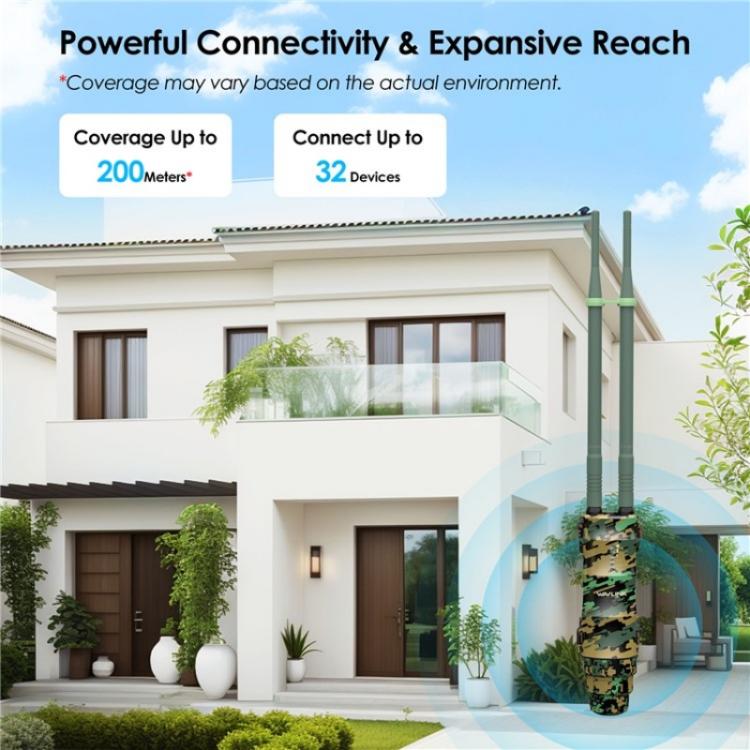 WAVLINK WN570HA2 IP67 Waterproof Outdoor WiFi Extender AC1200 Dual Band Wireless Router