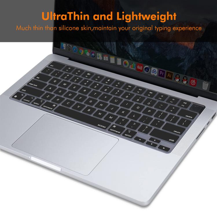 ENKAY US Version Keyboard Cover Soft Silicone Protective Film, For MacBook Pro 14.2 / Pro 16.2 / Air 13.6 / Air 15.3, For MacBook Pro 13.3 (A2289/A2338) / Pro 16 (A2141)