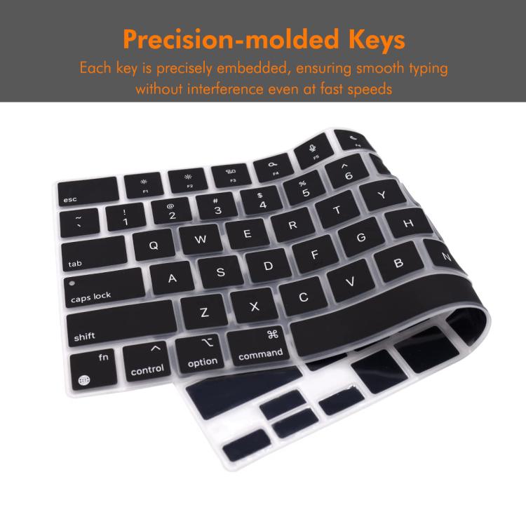 ENKAY US Version Keyboard Cover Soft Silicone Protective Film, For MacBook Pro 14.2 / Pro 16.2 / Air 13.6 / Air 15.3, For MacBook Pro 13.3 (A2289/A2338) / Pro 16 (A2141)
