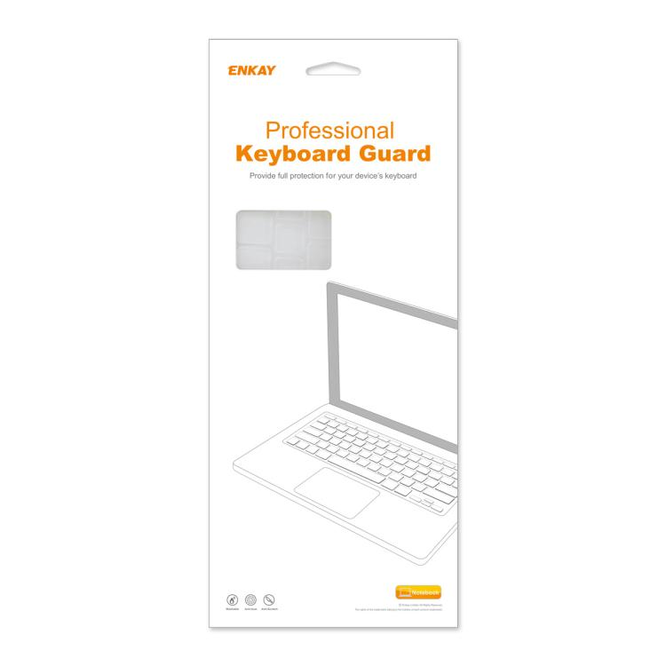 ENKAY US Version Keyboard Cover Soft Silicone Protective Film, For MacBook Pro 14.2 / Pro 16.2 / Air 13.6 / Air 15.3, For MacBook Pro 13.3 (A2289/A2338) / Pro 16 (A2141)