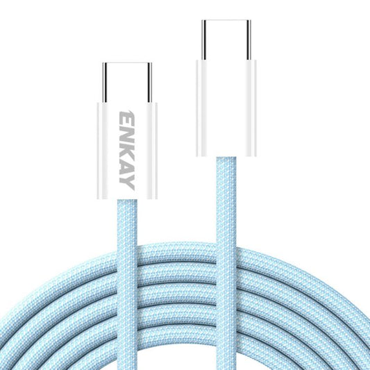 ENKAY CB174 Candy Color 60W USB-C / Type-C to Type-C Charging Data Cable, 1m, 1.5m, 2m