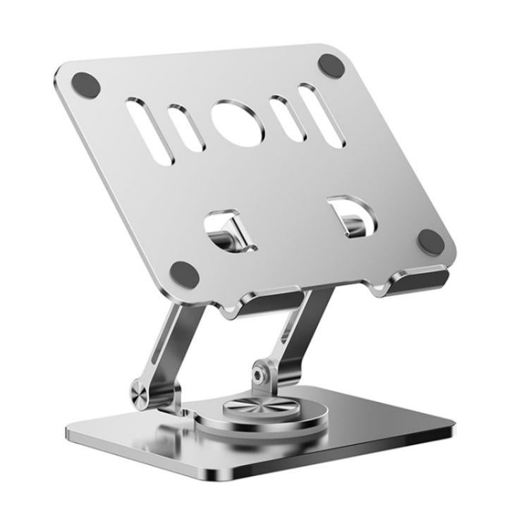 J58 Dual Rod Support Alloy Steel Foldable Rotating Tablet Holder