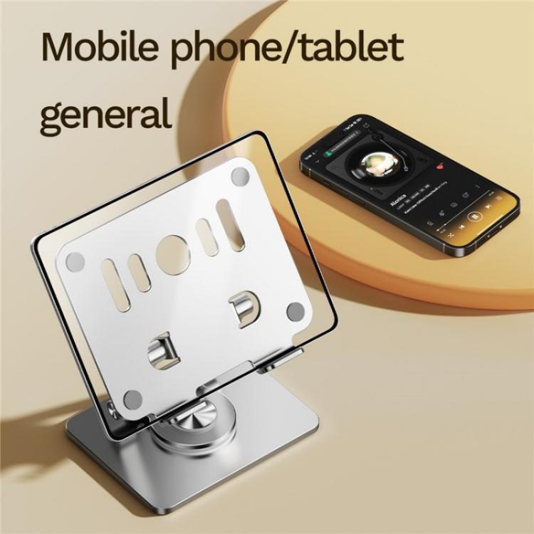 J58 Dual Rod Support Alloy Steel Foldable Rotating Tablet Holder, J58
