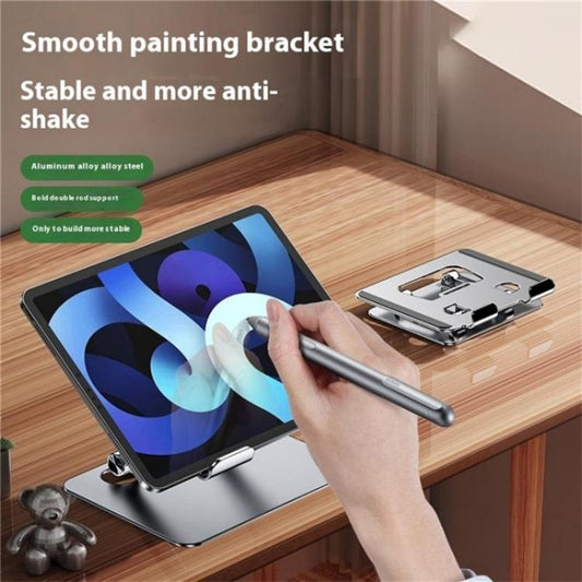 J18S 360 Degree Rotation Desktop Phone Tablet Alloy Steel Holder