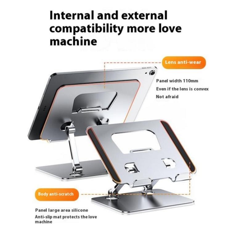 J18S 360 Degree Rotation Desktop Phone Tablet Alloy Steel Holder, J18S