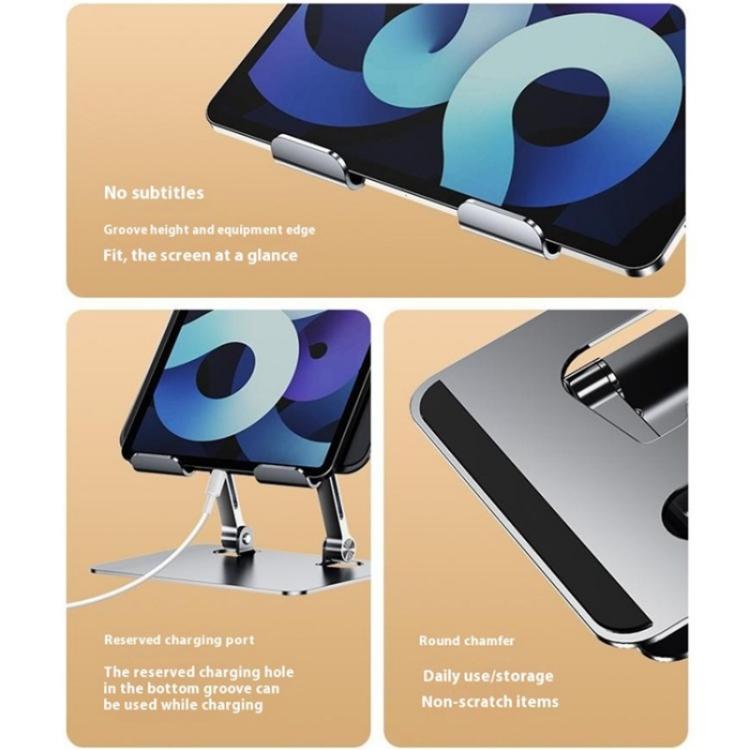 J18S 360 Degree Rotation Desktop Phone Tablet Alloy Steel Holder, J18S
