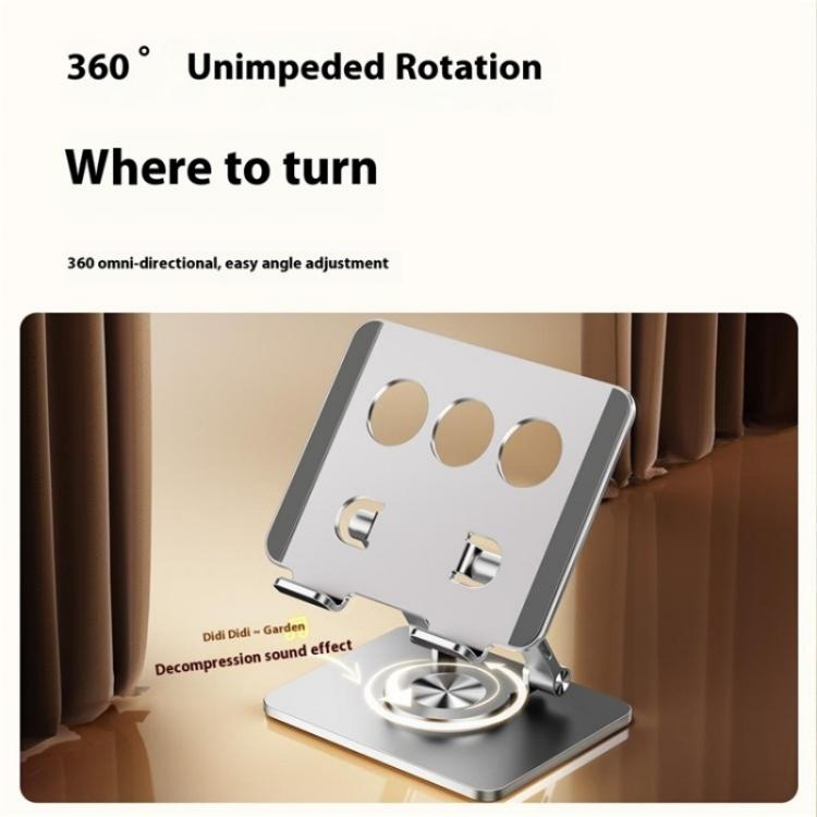 J59 360 Degree Rotating Height Adjustable Tablet Aluminum Alloy Desktop Holder, J59