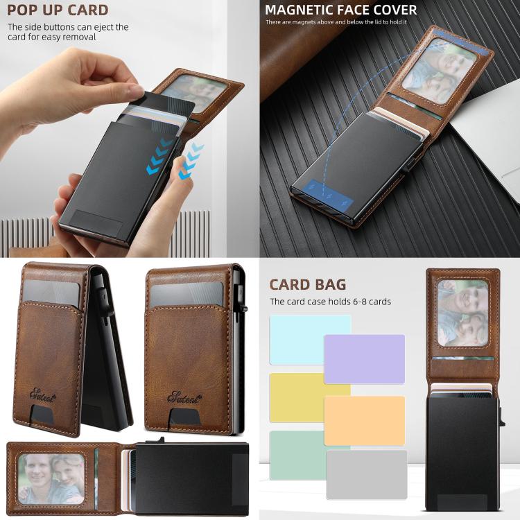 Suteni Oil Waxy Keys Automatically Pop Up Card Box
