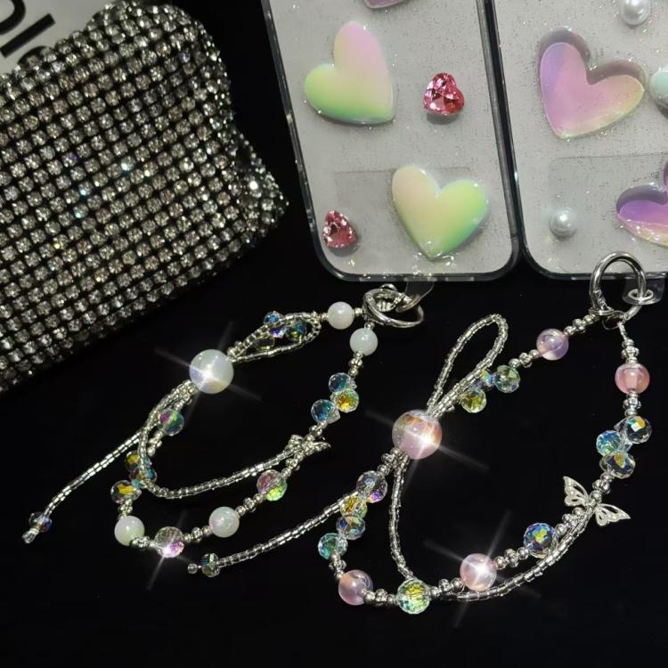 Heidi Pearl Woven Bow Mobile Phone Chain