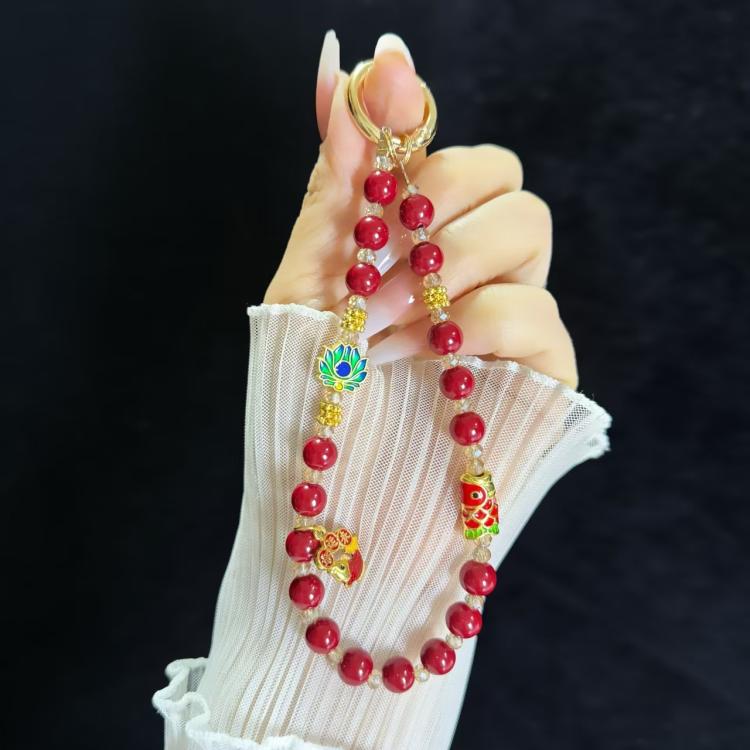 Good Luck Comes To The God Of Wealth Auspicious Phone Chain