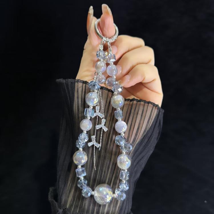 Zircon Tassel Grey Blue Heidi Bead Crystal Chain