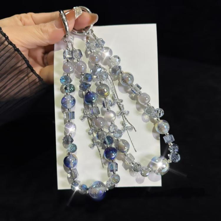 Zircon Tassel Grey Blue Heidi Bead Crystal Chain