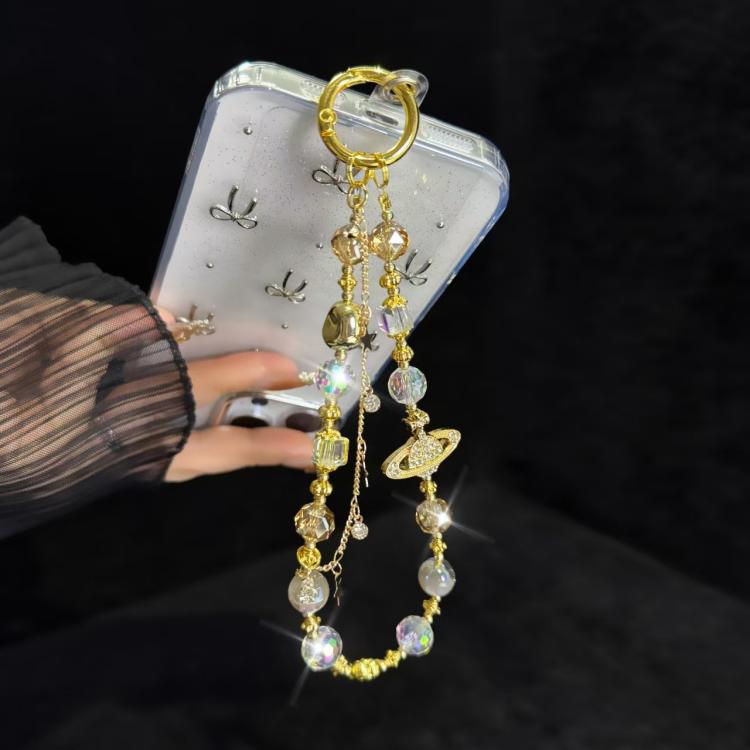Cosmic Star Color Pearl Phone Chain