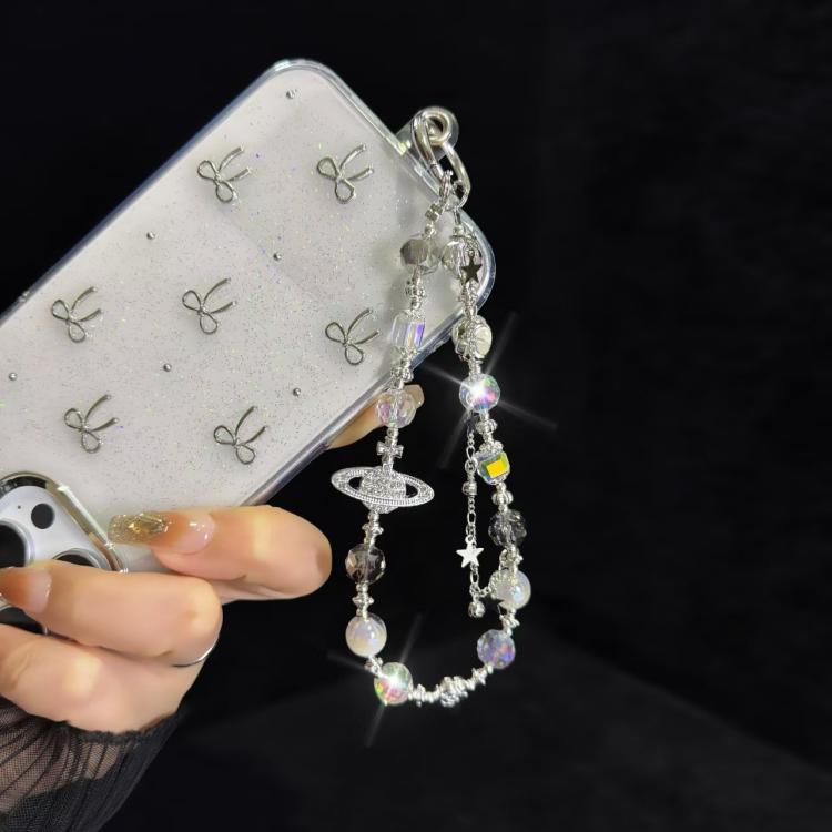 Cosmic Star Color Pearl Phone Chain