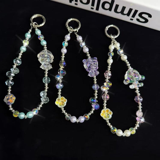 Cartoon Tide Baby Crystal Mobile Phone Chain