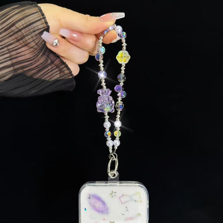 Cartoon Tide Baby Crystal Mobile Phone Chain