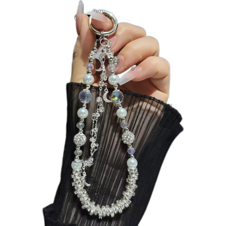 Clay Ball Crystal Beads Chain Mobile Phone Chain