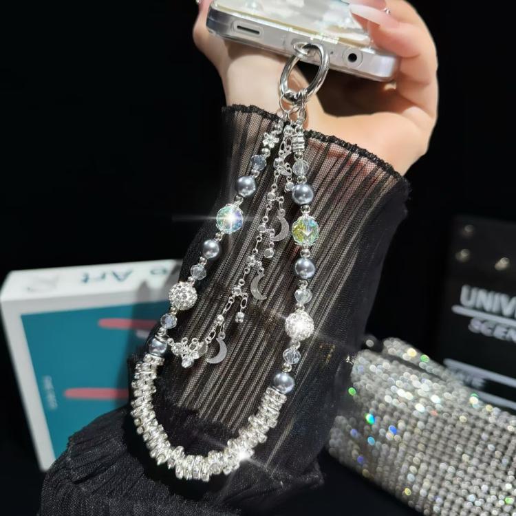 Clay Ball Crystal Beads Chain Mobile Phone Chain