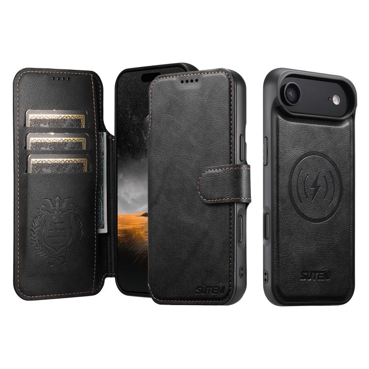 Suteni Q05 2-in-1 Multi-function Detachable Wallet MagSafe Phone Case